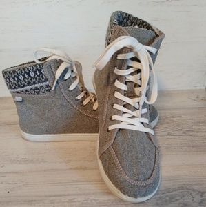 Roxy High Tops Gray Womens Sz 10